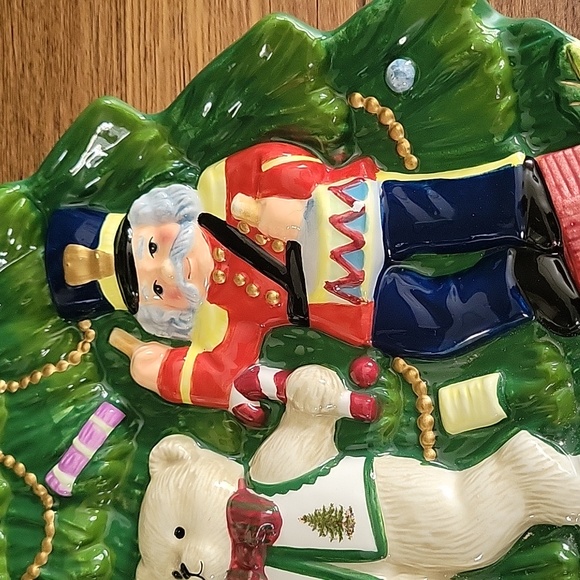 Spode Chritmas Tree Tree Shaped Dish - Picture 4 of 8